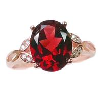 (rose gold, Resizable) 100 %real 925 Sterling Silver Ruby Ring For Women Wedding Bands Anillos De Red Ruby Gemstone Engagement Jewellry Bizuteria Anel