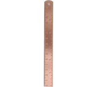 Rose Gold Ruler, Metal Drawing Rulers, Brass Straight Ruler, Unisex Learning Measuring Rulers Bookmark Stationery for School Office Math Geometry Gift Office School Supplies Drafting Tools Kits