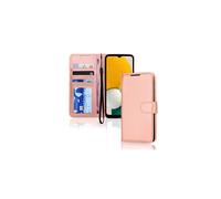 TECHGEAR Galaxy A04s / A13 5G Leather Wallet Case, Flip Case Cover with Wallet Card Holder, Stand and Wrist Strap - Rose Gold PU Leather with Magnetic Closure Designed For Samsung A04s & A13 5G