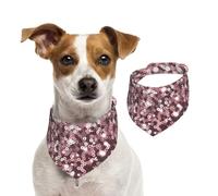 Rose Gold Sequins On Pink Abstract,Dog Bandanas Cotton Pet Scarf Adjustable Bibs for Pet,L