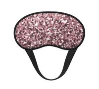 Rose Gold Sequins On Pink Abstract, Full Eye Covers Light Blocking Eye Masks Blackout Sleep Eye Muffs