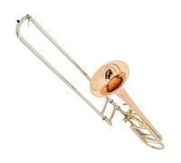 Rose Gold Silver 3 Color Tone Profesional Brass Musical Instrument Bb/F Tenor F Key Trombone