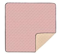 Rose Gold Solid Color Pure Plain Large Stylish Baby Activity Play Mat for Floor Waterproof Tummy Time & Crawling Mat for Babies Infants Toddlers, 50'' x 50''
