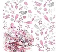 Rose Gold Star Confetti, Table Star Confetti with Mix Glitter Scatter, 30g Twinkle Star Sequins for Birthday Party, Wedding Anniversary Arts & Crafts Supplies