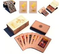 Rose Gold Tarot Cards, Witchy Cauldron Rose Gold Tarot Cards with Guide Book Waterproof Wrinkle Resistant Foil Tarots Deck for Beginners RoseGold Tarots Deck with Guide Book (2PCS)