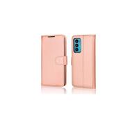 TECHGEAR Moto Edge 20 Leather Wallet Case, Flip Protective Case Cover with Wallet Card Holder, Stand & Wrist Strap, Rose Gold PU Leather with Magnetic Clasp For Motorola Moto Edge 20