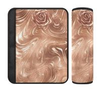 Rose Gold Texture 2 pcs car seat Neck Support Release Stress to Your Neck and Shoulders for Backpack forro para cinturon de seguridad