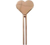 Rose Gold Toothpaste Tube Squeezer,Metal Toothpaste Squeezer, Heart-Shaped Tube Squeezer,Tube Presser Roller Roller for Toothpaste Cosmetic Oil Cream Paint Squeezer Daily Living Tube Squeezing Aids