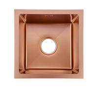 Rose Gold Undermount Kitchen Sink Stainless Steel Single Bowl 38x26x21cm Modern Design Durable Easy to Clean Ideal for Home Kitchens