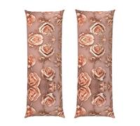 Rose Gold Wallpaper Print Long Body Pillowcase 20x54in,Super Soft And Breathable Long Body Pillowcase With Zipper
