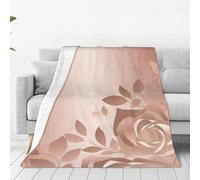 Rose Gold Wallpaper Throw Blanket Lightweight Super Soft Flannel Blankets Cozy Warm Micro Fleece Blankets Home Decor for Couch Sofa Bed Living Room 40"X30"