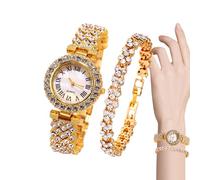 Rose Gold Watches for Women - Rhinestone Casual Wrist Watches, Ladies Rhinestone Bezel Dress Watch | Diamond Crystal Classic Watch, Fashion Luxury Stainless Steel Ladies Watch's