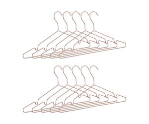 Rosé-golden coat hangers Compact Rose Gold Hangers Elegant Wire Hangers Non-slip