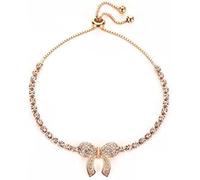 Rose Golden Heart Round Bow Wrap Bracelets Gift Accessories Single Sell Wrap Bracelet Shine Bracelets