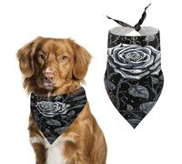Rose Gothic Easter Dog Bandanas for Small Medium Large Dogs,Cat Dogs,Pet Scarf - Polyester Cute Bibs.Triangle Pet Scarf for Puppy Pet,Personalized Birthday/Party Fun Idea Gift