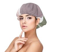 Rose Grape & Sage Modern Watercolor Circles,Adult's Satin Sleeping Cap - Women's Elastic Sleep Bonnet, Adjustable Overnight Hair Cover