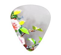 Rose Group Printed pick set - 12 pieces, thin, medium and thick guitar picks, suitable for guitar, bass, electric guitar and ukulele