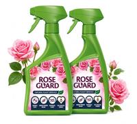Rose Guard Natural Plant Defence Spray - Pack of 2 x 800ml Controls Aphids, Whitefly & Spider Mites, Combats Powdery Mildew, Pesticide-Free, Bee & Wildlife Friendly, Safe for Children & Pets