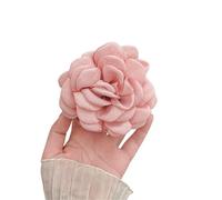 Rose Hair Clip 3pcs Stereoscopic Rose Flower For Women Elegant Back Of The Head Hair Shark Clip(Pink)