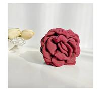 Rose Hair Clip 3pcs Three-dimensional Rose Flower Hair Claw Handmade Fabric Flowers Grab Hair Clip(D-8.5cm)