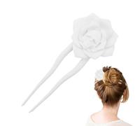 Rose Hair Pin - Gothic U Shaped Hair Fork Stick for Halloween - Decorative Flower Women Hairpin Skeleton Sticks Hairstyle Accessories for Girls Travel Holidays