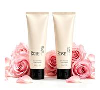 Rose Hand Cream, Nourishing Moisturising Hand Lotion, Light Non-Greasy Finish, Fast-Absorbing, Subtle Pleasant Floral Aroma, For Home, Work And Short Trips (2PCS)