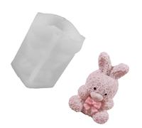 Rose Hare Bear Silicone Mold for Resin Casting Making Soap Valentine ' s Day Gift Home Decoration Cement Figurine Silicone Mold