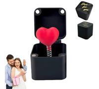 Rose / Heart Surprise Gift Box, Rose Heart in A Box, Surprise Box of Rose Heart, Rose Heart Box, Surprise Prank Pop up Gift for Adults, Prank Gifts for Birthday, Valentine‘s Day (Heart)