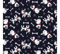 Rose & Hubble Children's Fabric Dogs Animal Designs 100% Cotton Poplin Fabric 44'' Wide Craft Fabric Material Ideal for Nursery Quilting, Clothing
