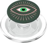Rose Hunter Green All Seeing Evil Eye PopSockets PopGrip for MagSafe