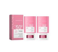 Rose Hydrating Sunscreen Stick SPF 50+ - Moisturizing, Lightweight & Travel Size - Strong UV Protection for Skin Barrier with Rose, Facial Stick for All Skin Types (2pc)