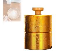 Rose Ice Maker, Ice Ball Press,Quick Compression,Sphere Ice Molds, No Power Required, Thermally Conductive,for Whiskey, Cocktail, Party Holiday, Gold Rose-70mm