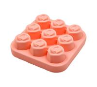 Rose Ice Mold, 9 Cavity Rose Food Grade Silicone Tray Maker, Cocktail Ice Molds for Whiskey Coffee Tea, Kitchen Parties Drinking Food Camping, Also for Chocolate Candy Fruit