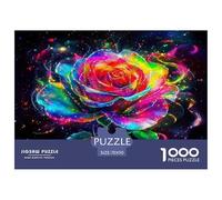 Rose Jigsaw Puzzles for Adult Difficult Challenges 1000 Piece Difficult Hard Jigsaw Puzzles for Man And Woman with Letters on Back 70x50cm/1000pcs