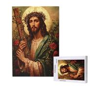 Rose Jigsaw Puzzles for Adults 300 Piece, Religion Puzzles for Adults Wooden, Funny/Difficult/Impossible/Challenging Decompression Games, As a Birthday for Women and Men ML-916