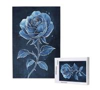 Rose Jigsaw Puzzles for Adults 500 Piece, Flower Puzzles for Adults Wooden, Funny/Difficult/Impossible/Challenging Decompression Games, As a Birthday for Women and Men ML-430