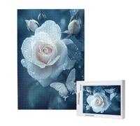 Rose Jigsaw Puzzles for Adults 6000 Butterfly Puzzles for Adults Wooden, Funny/Difficult/Impossible/Challenging Decompression Games, As a Birthday for Women and Men ML-216