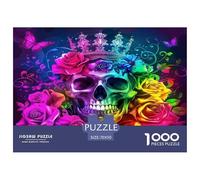 Rose Jigsaw Puzzles for Adults Difficult Challenges 1000 Piece Difficult Hard Jigsaw Puzzles for Man And Woman with Letters on Back 70x50cm/1000pcs