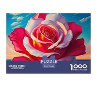 Rose Jigsaw Puzzles for Adults Impossible And Difficult Challenge 1000 Piece Challenging Puzzle Games There Are Letters on The Back 70x50cm/1000pcs