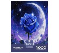 Rose Jigsaw Puzzles Puzzle for Adults Kids. 1000 Pieces Impossible Challenge Toy Educational Game Home Decoration for Adults& Kids Age 14 Years Up 38x26cm/1000pcs