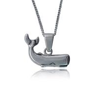 Rose Ledbury Sterling Silver Sperm Whale Pendant, Gift Boxed, made in the UK, hallmarked.