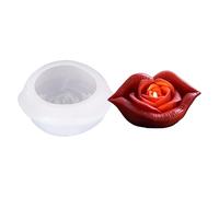Rose Lip Molds Plasters Molds Flowers Epoxy Resin Casting Silicone Ornament Flowers Silicone Rose Lip Plasters Casting