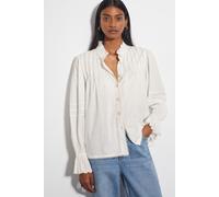 Rose Long Sleeve Frill Pleat Shirt Monsoon White 20