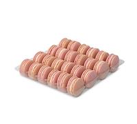Rose Macaron Tray by Mademoiselle Macaron - Tray of 24 Rose Macarons