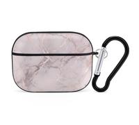 Rose Marble AirPod Pro Case, Anti Scratch Hard PC Cover with Keychain, AirPod Pro 2nd/1st Case Accessories for Women Men, Black-Style