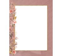 Rose Melody Letterhead Laser & Inkjet Printer Paper, Office Equipment (25 Pack)