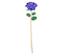 Rose Metal Bookmark Gift - an Elegant Floral Bookmark, a Durable and Stylish Reading Accessory. A Graceful Gift for Readers and Teachers, Perfect for Valentine's Day, Mother's Day (Blue Rose)