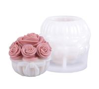 Rose Molds, Rose Silicone Molds, Cluster Silicone Suitable for Making, Handmade Soap Diffusers, Fondant Cake Decorations, Home Decor.
