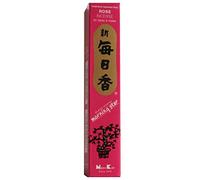 Rose Morning Star Quality Japanese Incense by Nippon Kodo - 50 Sticks + Holder