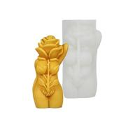 Rose Mushroom Body Silicone Molds Human Scented Ornament Castings Craft Supplies Human Rose Mushroom Silicone Handmade Plaster
